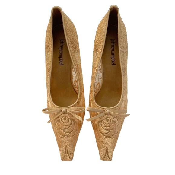 Jeffrey Campbell Gracious Pump NEW Tan Size 5.5 - Picture 5 of 12